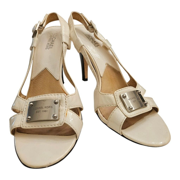 Michael Kors Ivory Heels Size 9M - Picture 1 of 7